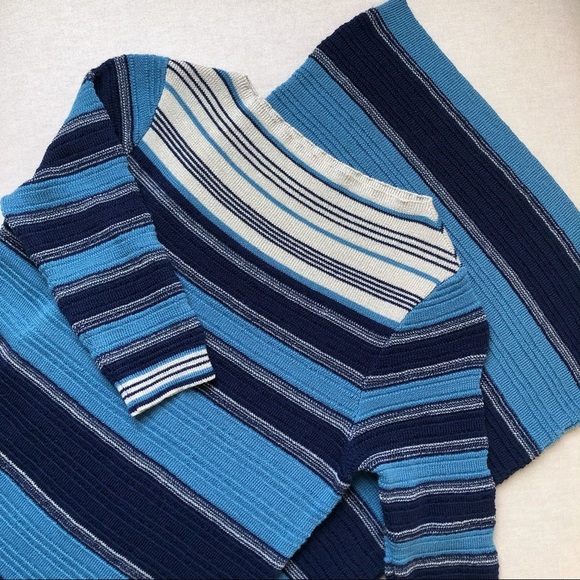 M.i.H. Gatineau Striped Merino Wool Blend Maxi Knit Dress - Picture 5 of 8